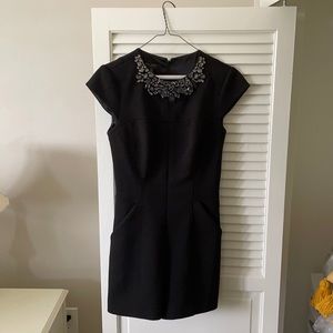 Ted Baker Romper w/ embellished neck and pockets